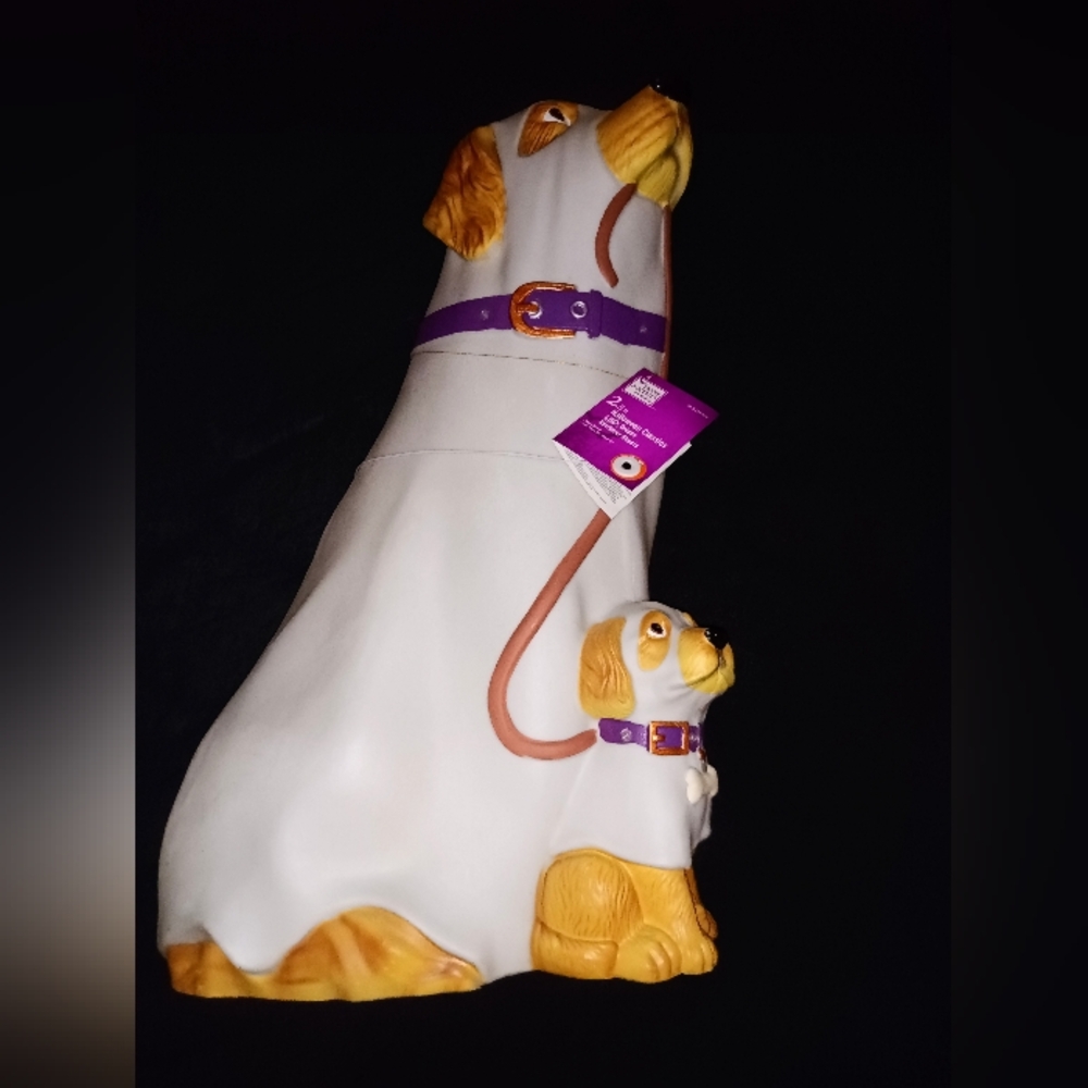 2.5 FT Golden Retriever Halloween Dog Blow Mold Ghost LED Lit NEW IN HAND